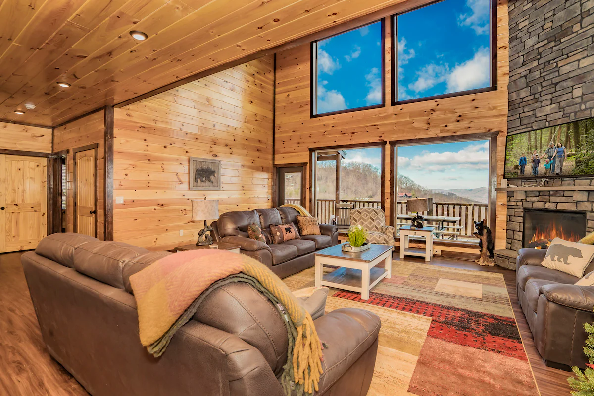 Luxury Cabin Private Pool, Hot Tub, 50-mile views! — photo 3