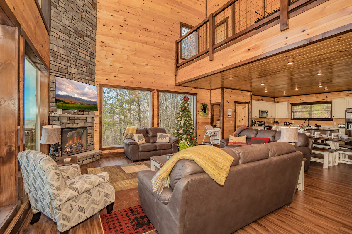 Luxury Cabin Private Pool, Hot Tub, 50-mile views! — photo 5