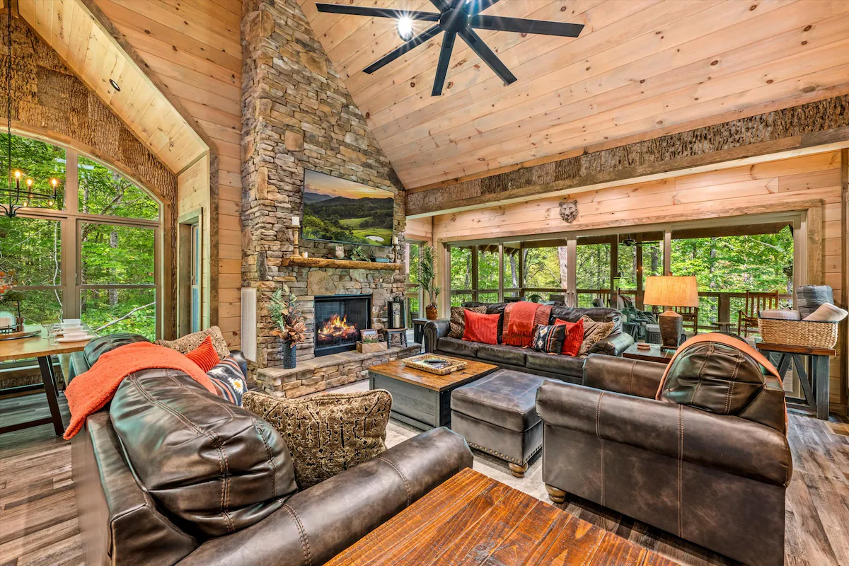 Golf Sim Cabin | Hot Tub, Game Room & Firepit — photo 5