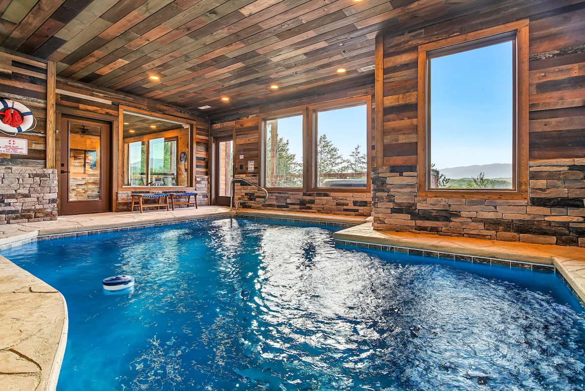 Mtn View Luxury Cabin w/ Pickleball, Pool, Hot Tub — photo 3